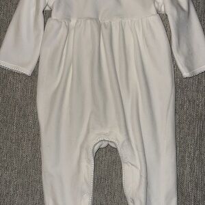 Mud Pie Elegant White Kids Footie